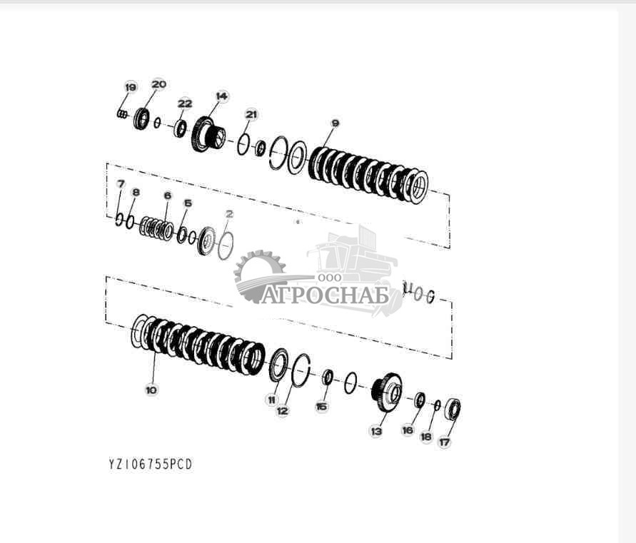 YZ106755 Узел второй ступени 